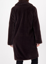 MONARI Brown Fluffy Fake Fur Coat | 809573