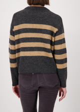 MONARI Gray Sweater With Striped Pattern | 809656