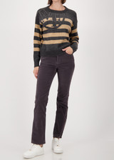 MONARI Gray Sweater With Striped Pattern | 809656