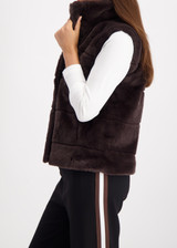 MONARI Brown Fluffy Vest | 809280