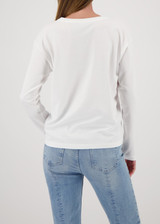 MONARI White Long-Sleeve Shirt With City Print | 809380