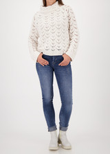 MONARI Beige Knitted Sweater With Ajour Pattern | 809468