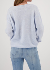 MONARI Blue Fluffy Knitted Sweater | 809484