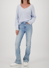 MONARI Blue Fluffy Knitted Sweater | 809484