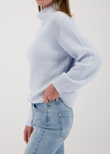 MONARI Blue Sweater With Rhinestones | 809509