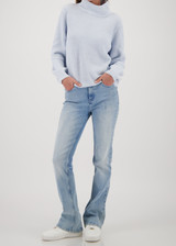 MONARI Blue Sweater With Rhinestones | 809509