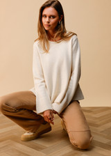 MONARI Beige Flared Knitted Jumper | 809513