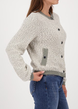 MONARI Green Lurex Tweed Jacket | 809593