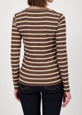 MONARI Brown Striped Shirt | 809361