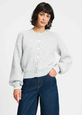 POM AMSTERDAM Grey Cardigan - Grigio | SP7882