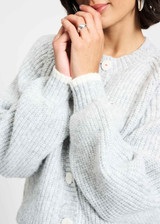 POM AMSTERDAM Grey Cardigan - Grigio | SP7882