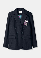 POM AMSTERDAM Blue Blazer - Dark Shimmer | SP9366