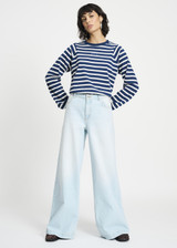 POM AMSTERDAM Blue Jeans - Jamy Baggy Wideleg Light Blue | SP9444