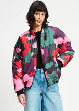 POM AMSTERDAM Multi Colour Coat - Abstract Flower | SP9329