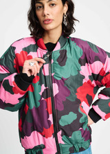 POM AMSTERDAM Multi Colour Coat - Abstract Flower | SP9329