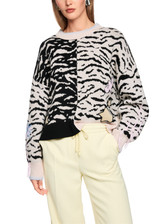 MARC CAIN SPORTS Magnolia Jumper With Animal Print | AS 41.17 M52