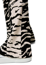 MARC CAIN SPORTS Black Welkom Trousers With Animal Print | AS 81.13 J03