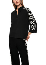 MARC CAIN SPORTS Black Rethink Together Loose-Fit Jumper | AS 41.09 M09