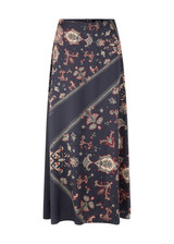 MARC CAIN COLLECTIONS Periscope Viscose Skirt With Paisley Print | AC 71.02 W06