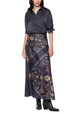 MARC CAIN COLLECTIONS Periscope Viscose Skirt With Paisley Print | AC 71.02 W06