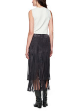 MARC CAIN COLLECTIONS Periscope Midi Leather Skirt Rethink Together | AC 71.15 L02