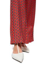 MARC CAIN COLLECTIONS Aurora Red Winder Pull-On Trousers With High Waist | AC 81.10 J01