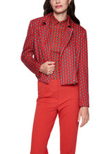 MARC CAIN COLLECTIONS Aurora Red Scuba Jersey Jacket | AC 31.03 J01