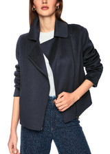 MARC CAIN COLLECTIONS Periscope Elegant Wool Jacket In The Biker Style | AC 12.01 W33