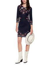 MARC CAIN COLLECTIONS Navy Rethink Together Dress | AC 21.08 M01