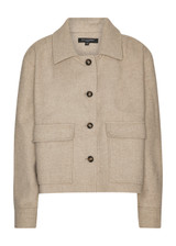 ILSE JACOBSEN HORNBAEK Wheat Short Buttoned Jacket | WOOLEN01