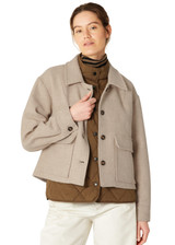 ILSE JACOBSEN HORNBAEK Wheat Short Buttoned Jacket | WOOLEN01