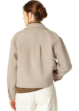 ILSE JACOBSEN HORNBAEK Wheat Short Buttoned Jacket | WOOLEN01