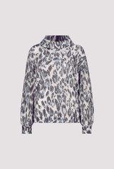 ALL-OVER LEOPARD PRINT SWEATER _620-SMK BLU PTN -[807448MNR]