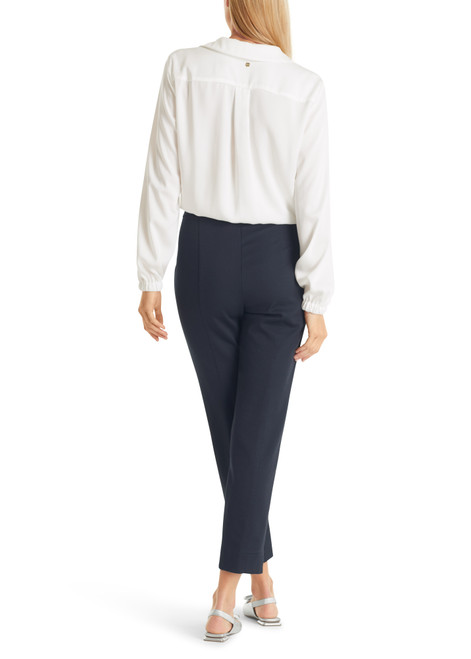 MARC CAIN Mngt Blue Fushun Trousers With Crease