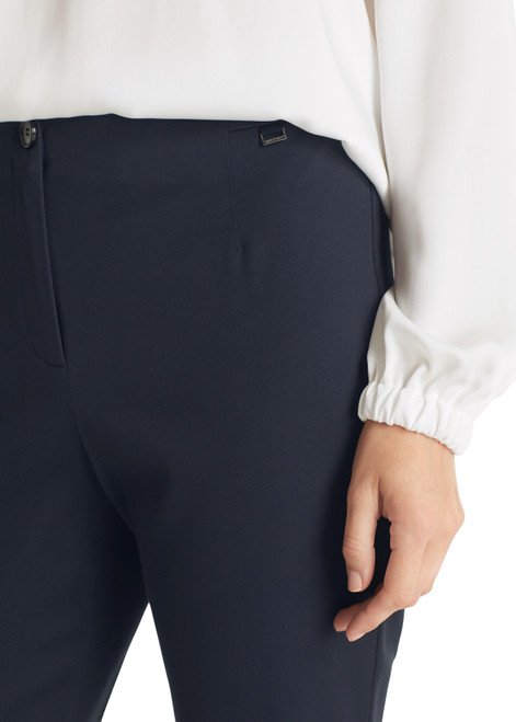 MARC CAIN Mngt Blue Fushun Trousers With Crease