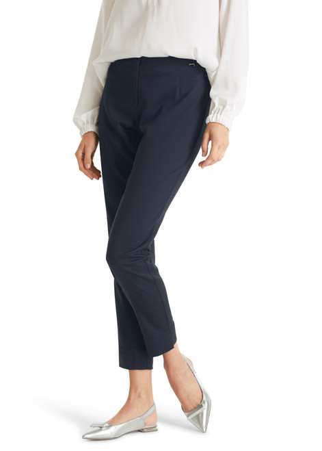 MARC CAIN Mngt Blue Fushun Trousers With Crease