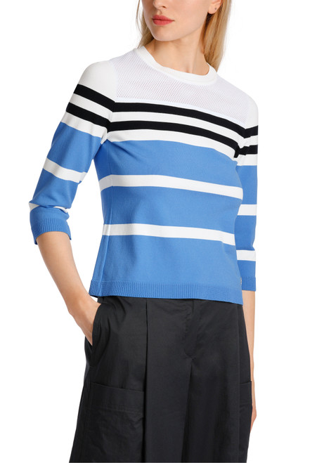 MARC CAIN Brt Azure Knitted In Germany Greo Sweater | WS4135M35