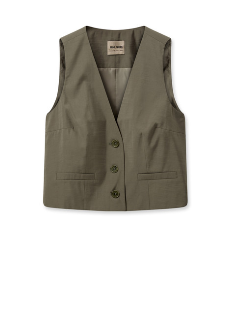 MOS MOSH Dusty Olive Lua Eden Vest