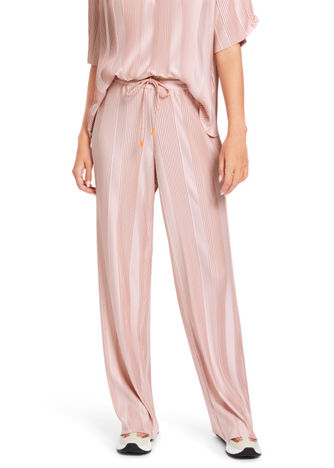 MARC CAIN Bright Rosewater Welby Pleated Trousers