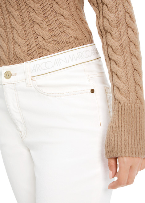 MARC CAIN Off-White Fyli "Rethink Together" Coloured Jeans