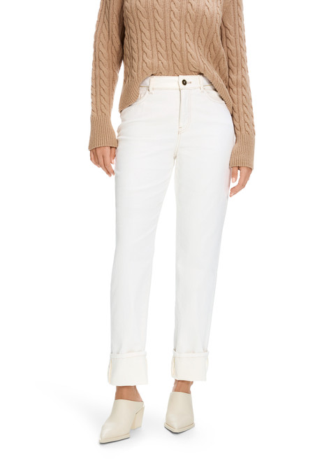 MARC CAIN Off-White Fyli "Rethink Together" Coloured Jeans