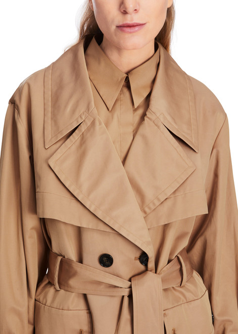 MARC CAIN Bright Toffee Casual Trench Coat