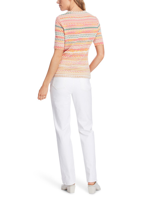 MARC CAIN Bright Toffee Knitted In Germany Cardigan