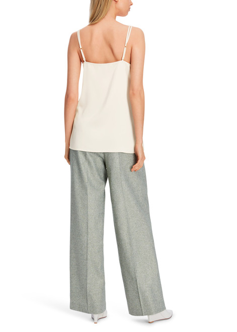 MARC CAIN Bright Ecru Loose-Fitting Top