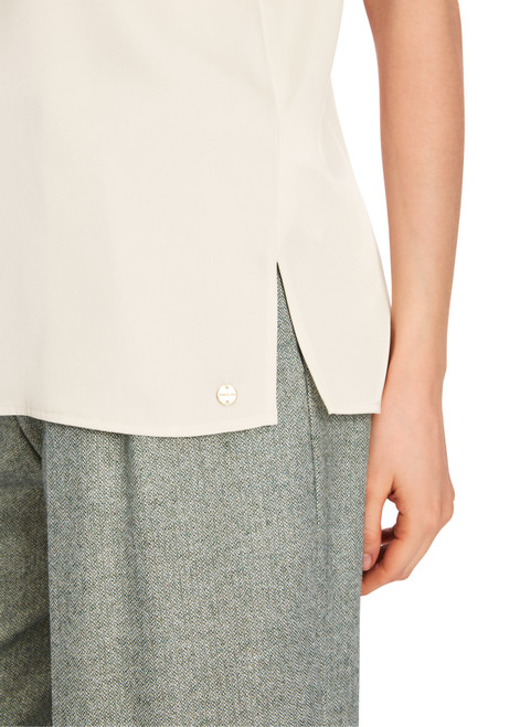 MARC CAIN Bright Ecru Loose-Fitting Top