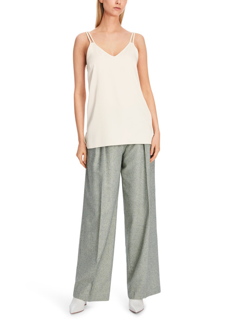 MARC CAIN Bright Ecru Loose-Fitting Top