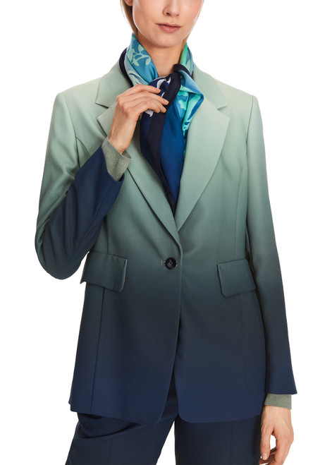 MARC CAIN Frozen Sage Blazer With Colour Gradient