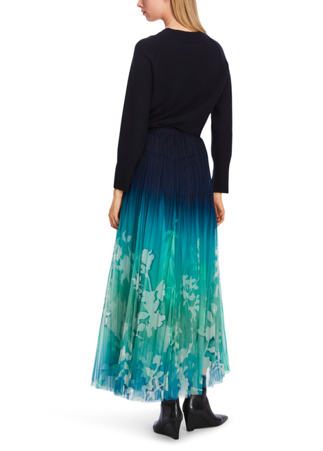 MARC CAIN COLLECTIONS Soft Malachite Long Tulle Skirt | XC 71.07 W34