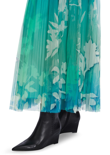 MARC CAIN COLLECTIONS Soft Malachite Long Tulle Skirt | XC 71.07 W34