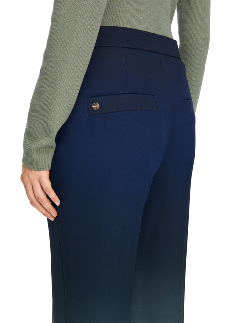 MARC CAIN Frozen Sage Faid Trousers With Colour Gradient